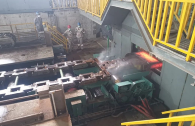 印尼青丰铬铁项目连铸机热负荷试车圆满成功